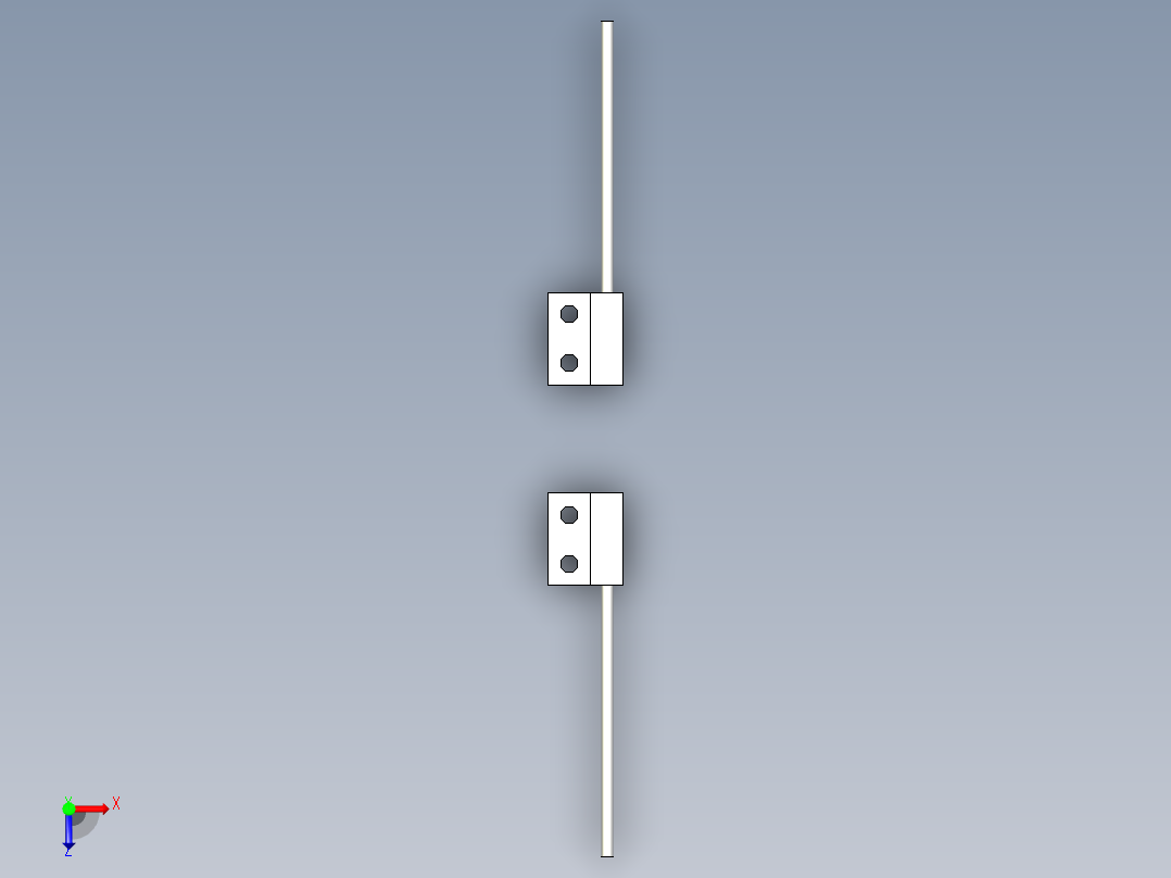 支架光纤_对射型FT-W16俯视图