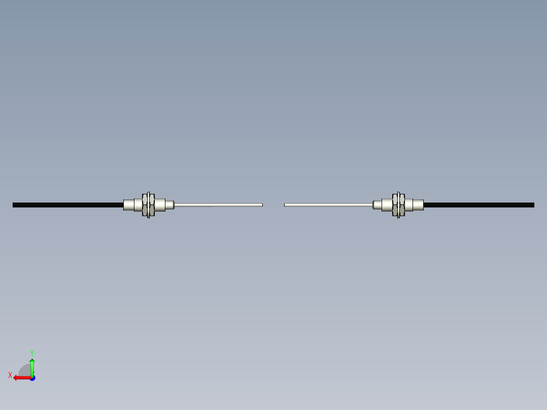 光纤元件对射型FT-D610-M后视图