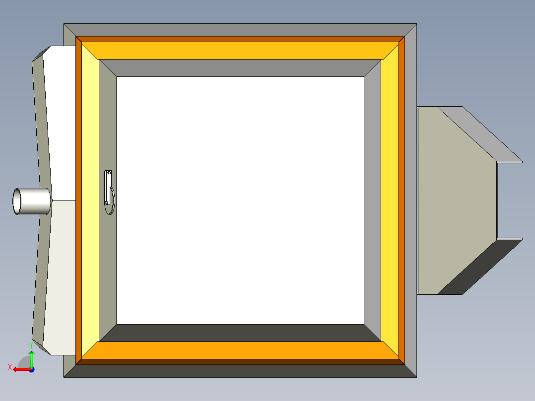 压碎后的洗沙厂后视图