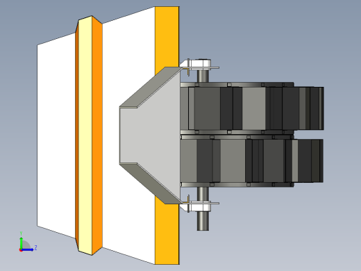 压碎后的洗沙厂左视缩略图