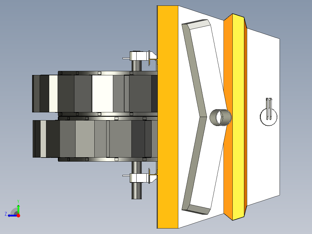 压碎后的洗沙厂右视图