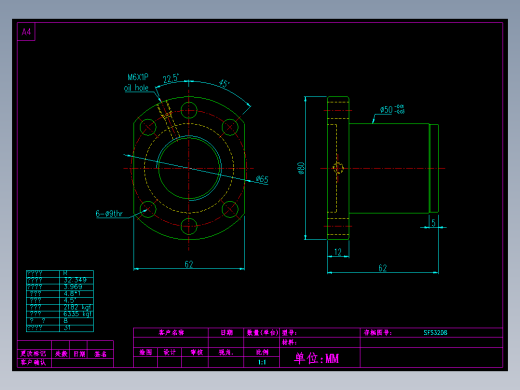 山云日尚SYS滚珠丝杠SFS3208.dwg