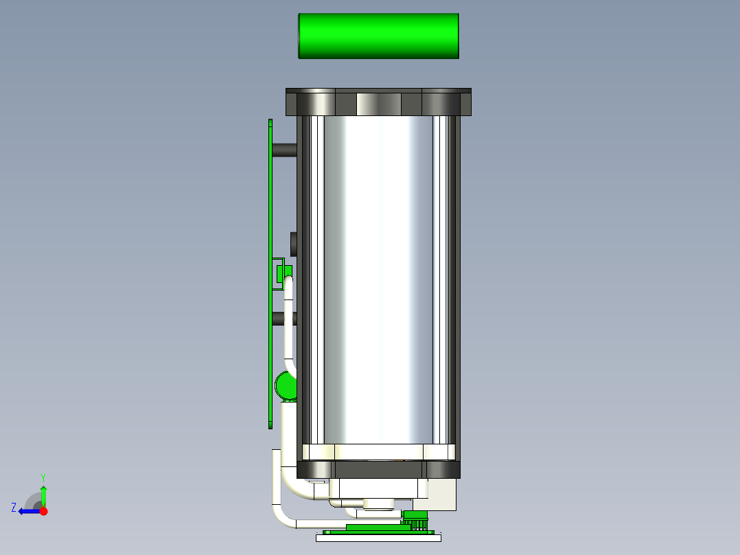 便携式户外家用制氧机内部结构堆叠MF1318344右视图
