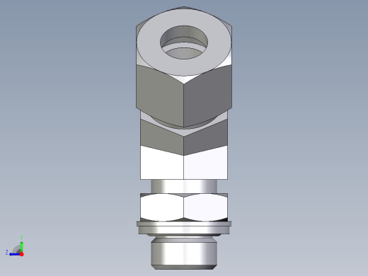卡套式工业通用硬管接头EO_Adjustable_locknut_45_deg_elbow_VEE12ZSRCF右视缩略图