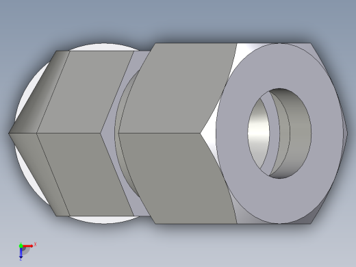 卡套式工业通用硬管接头EO_Adjustable_locknut_45_deg_elbow_VEE12ZSRCF俯视缩略图