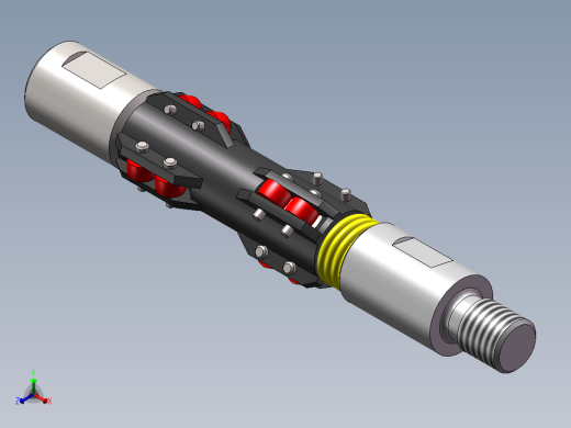 抽油杆扶正器三维正等轴测缩略图