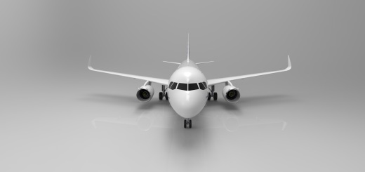 F 空客A320飞机 鲨鱼鳍翼尖小翼 起落架 3D建模 缩略图