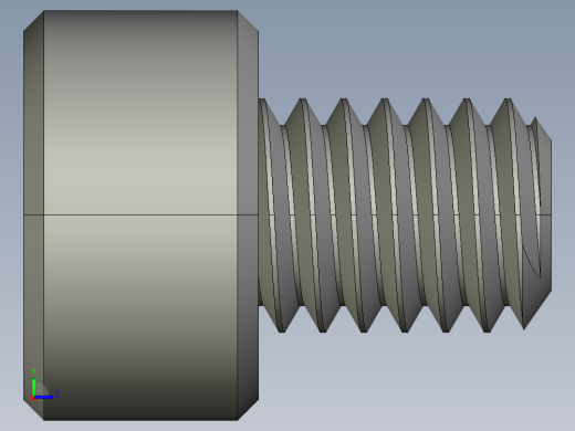 M4 x 0.7mm Thread 5mm LONG SOCKET HEAD CAP SCREW.STEP左视缩略图