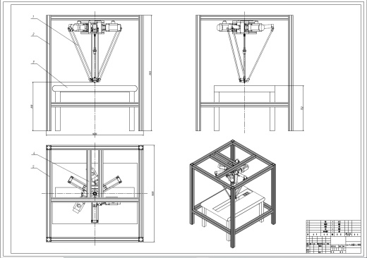 D0742-delta机器人结构设计+CAD+说明书缩略图