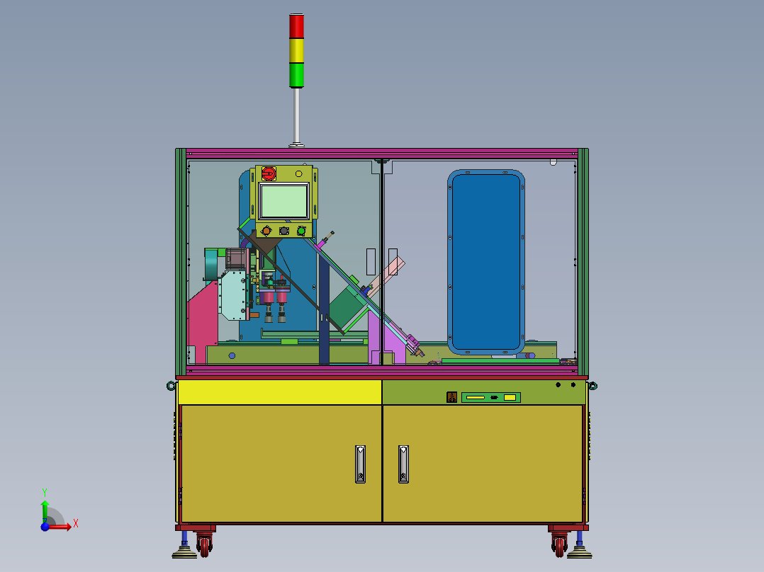底壳组装设备sw16前视图