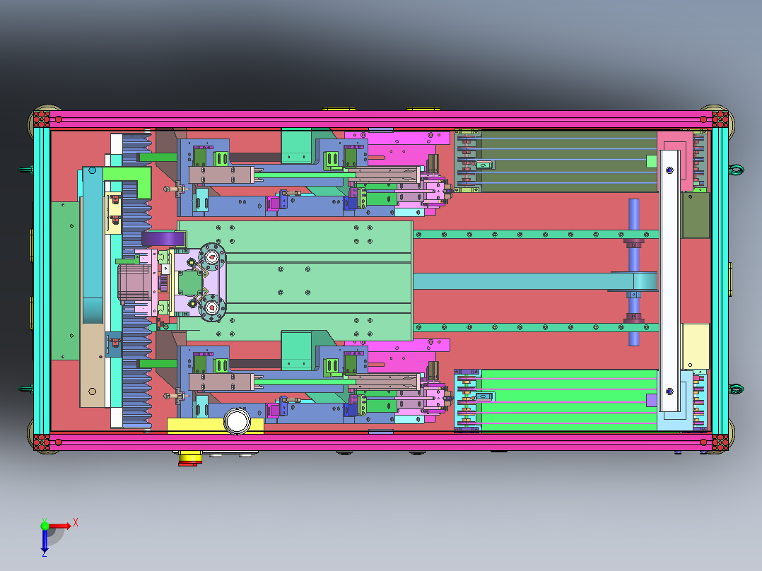 底壳组装设备sw16俯视图