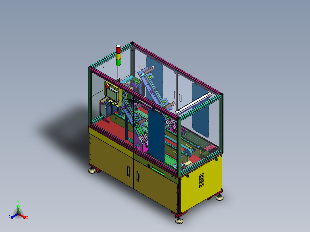 底壳组装设备sw16正等轴测图