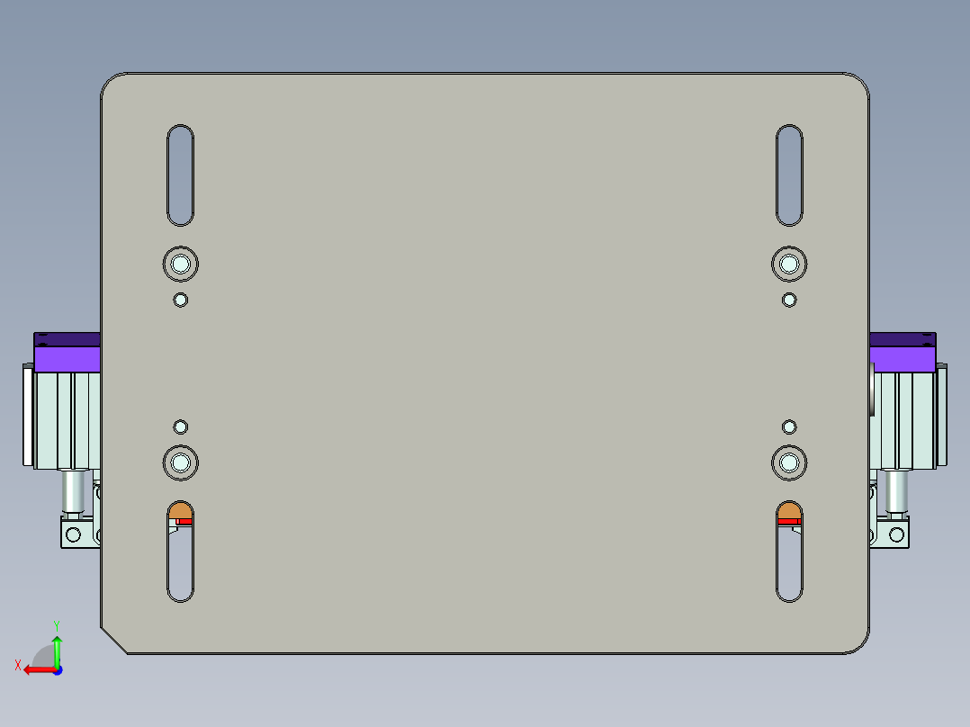 笔记本屏幕外壳侧铣台阶面程序模型后视图