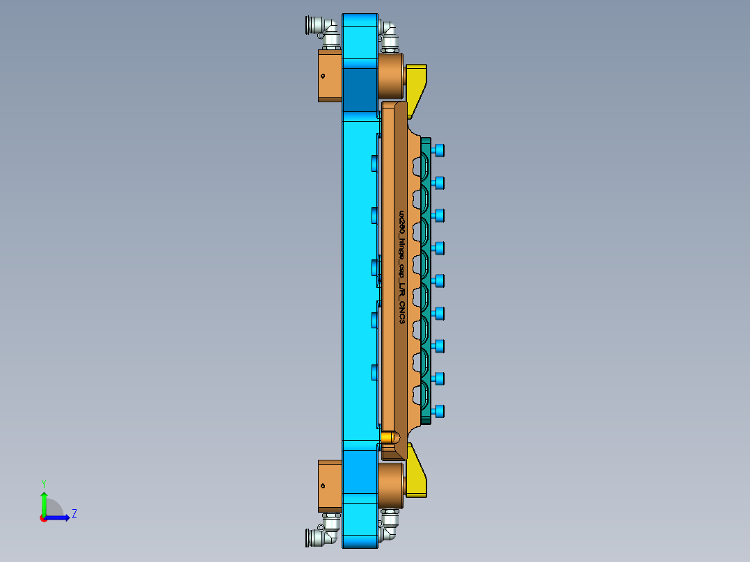 UX260 HINGE CAP R  CNC3-20200303左视图