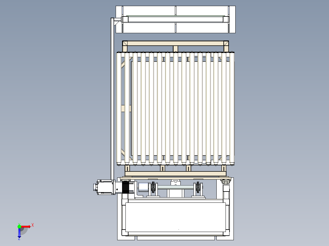 自动升降机、滚筒升降俯视图