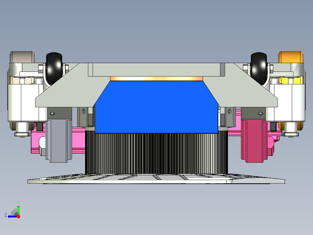 顶升旋转AGV右视图