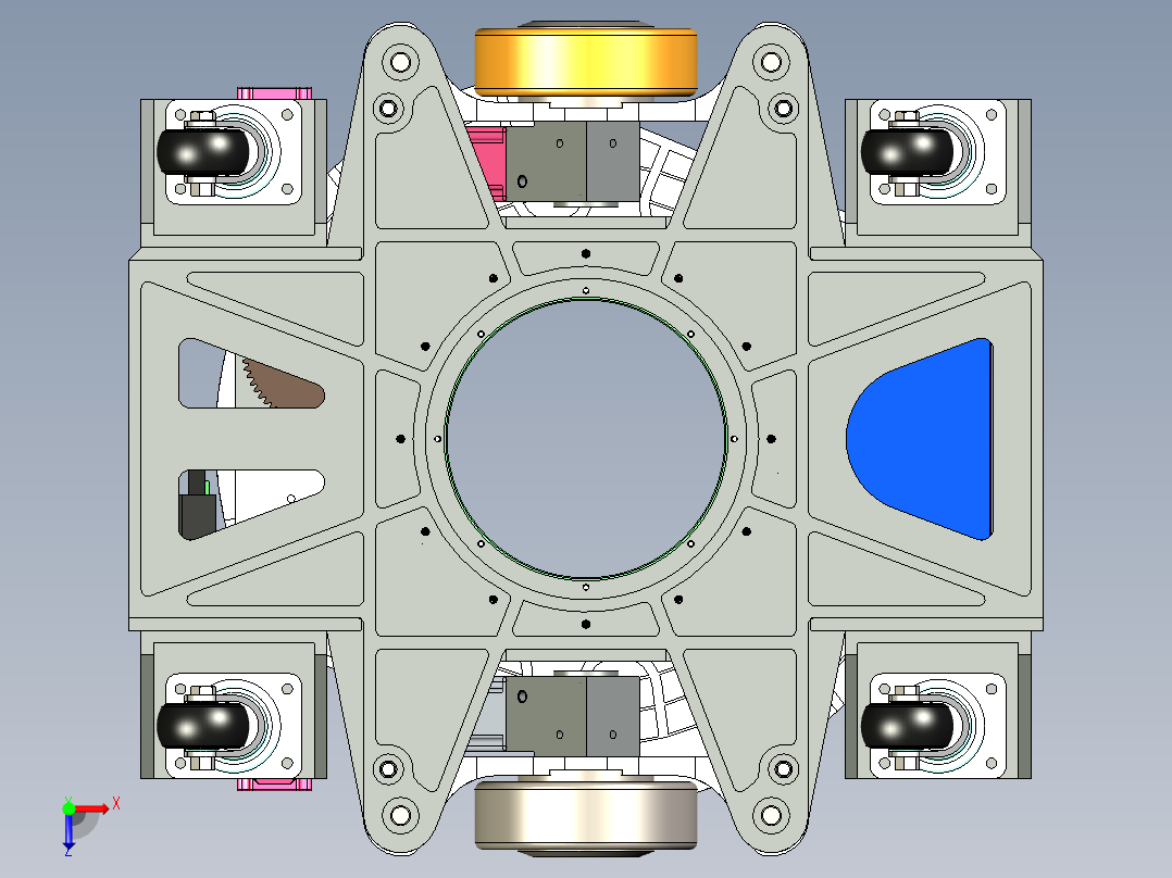 顶升旋转AGV俯视图