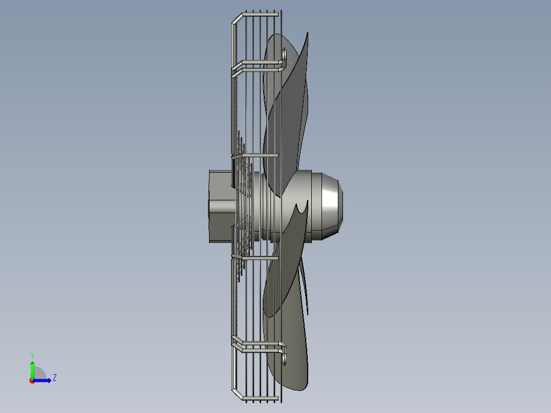 加热和冷却设备左视图