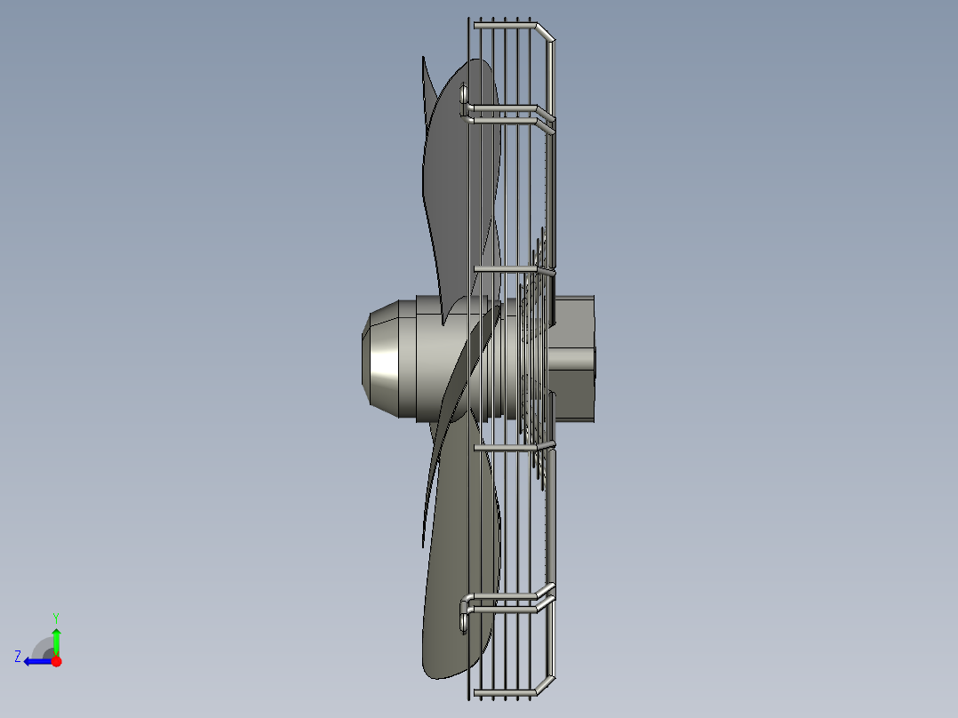 加热和冷却设备右视图