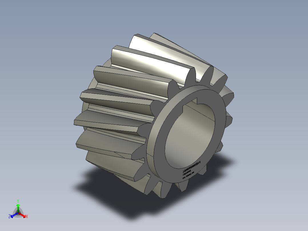 FXH高精度研磨斜齿齿轮HGL40-M4FXHHGL40-M4-15-35-1主视图