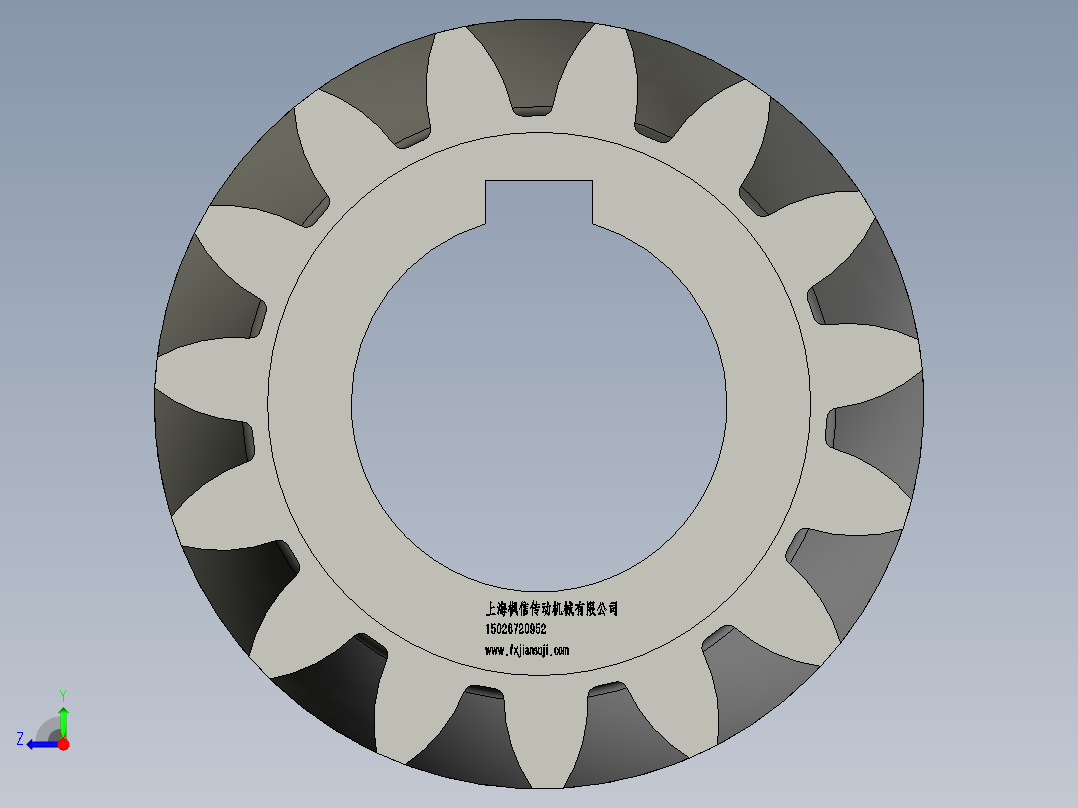 FXH高精度研磨斜齿齿轮HGL40-M4FXHHGL40-M4-15-35-1右视图