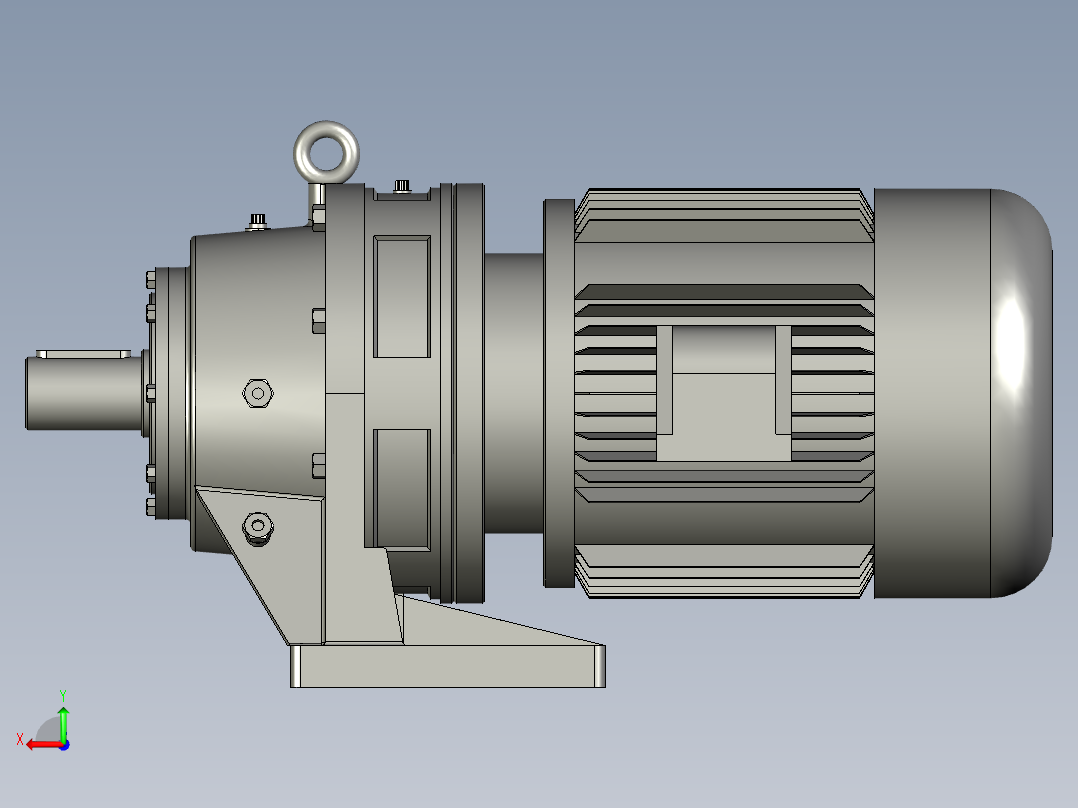 XWD单级摆线针轮减速机XWD15-3-115后视图