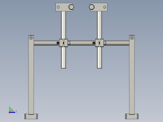 RS-滚胶机第一段宽度调节杆组合左视缩略图