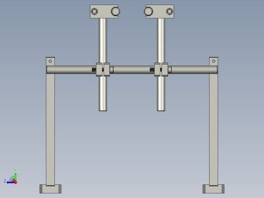 RS-滚胶机第一段宽度调节杆组合右视缩略图