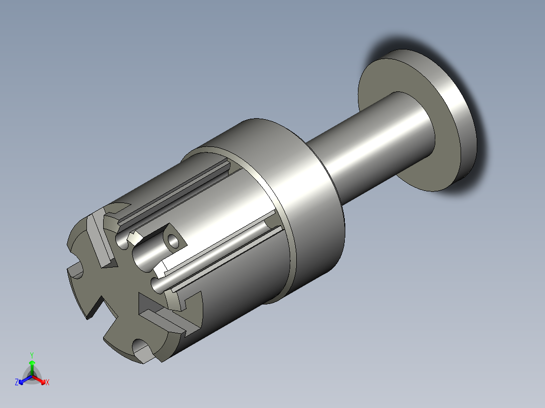 圆柱体三爪气缸装配1210