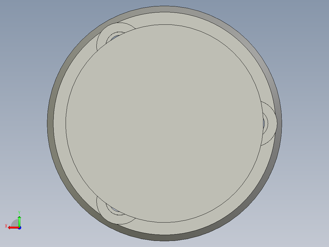 圆柱体三爪气缸装配1210后视图