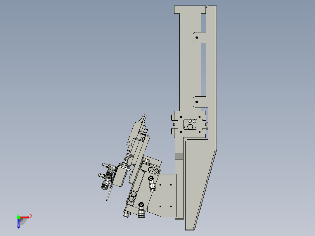 20090102-7100-X1-A1Bending-上刀2模块俯视图