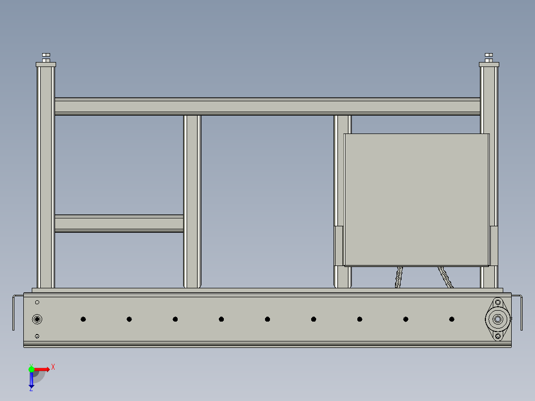 接驳台输送线2俯视图