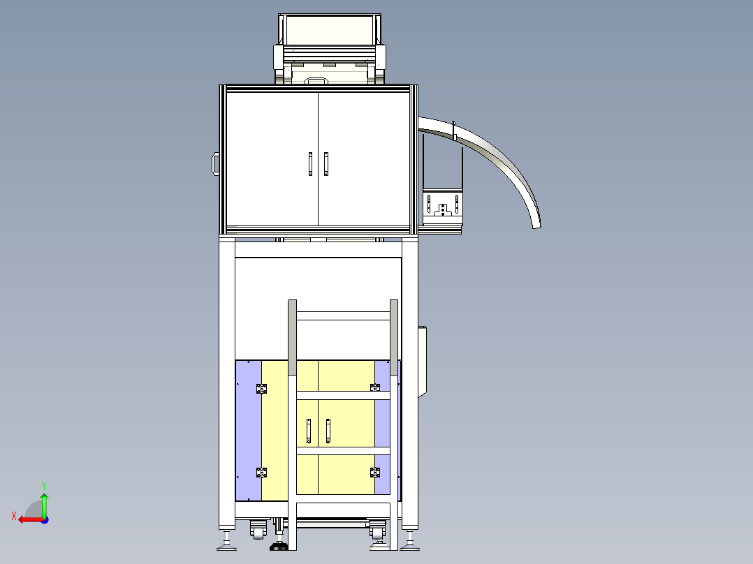 大型槽轮振动盘后视图