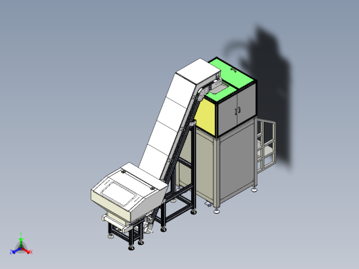 大型槽轮振动盘正等轴测缩略图