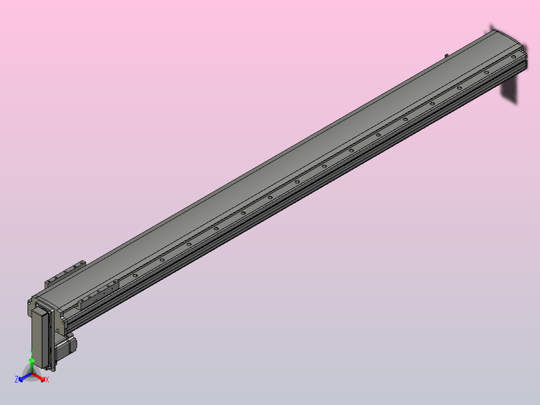MT136BS半封闭丝杆滑台[MT136BS.L#.1450.BM.P40.C3]主视图