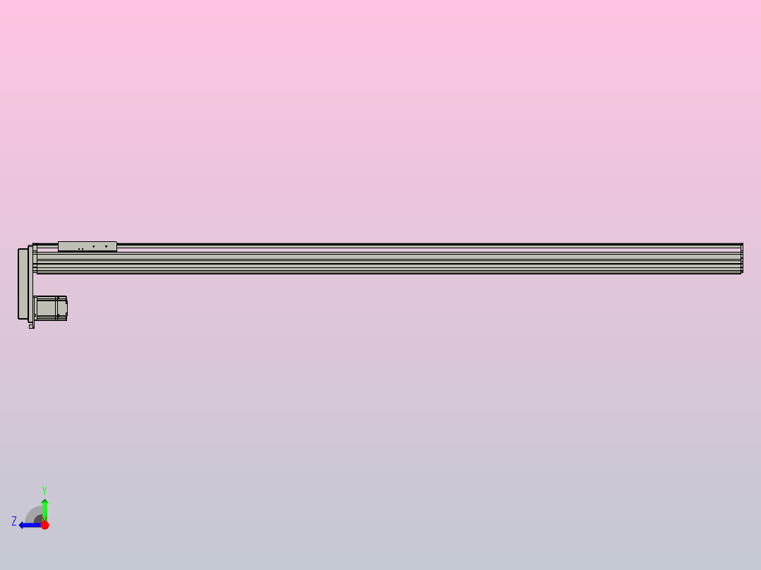 MT136BS半封闭丝杆滑台[MT136BS.L#.1450.BM.P40.C3]右视图