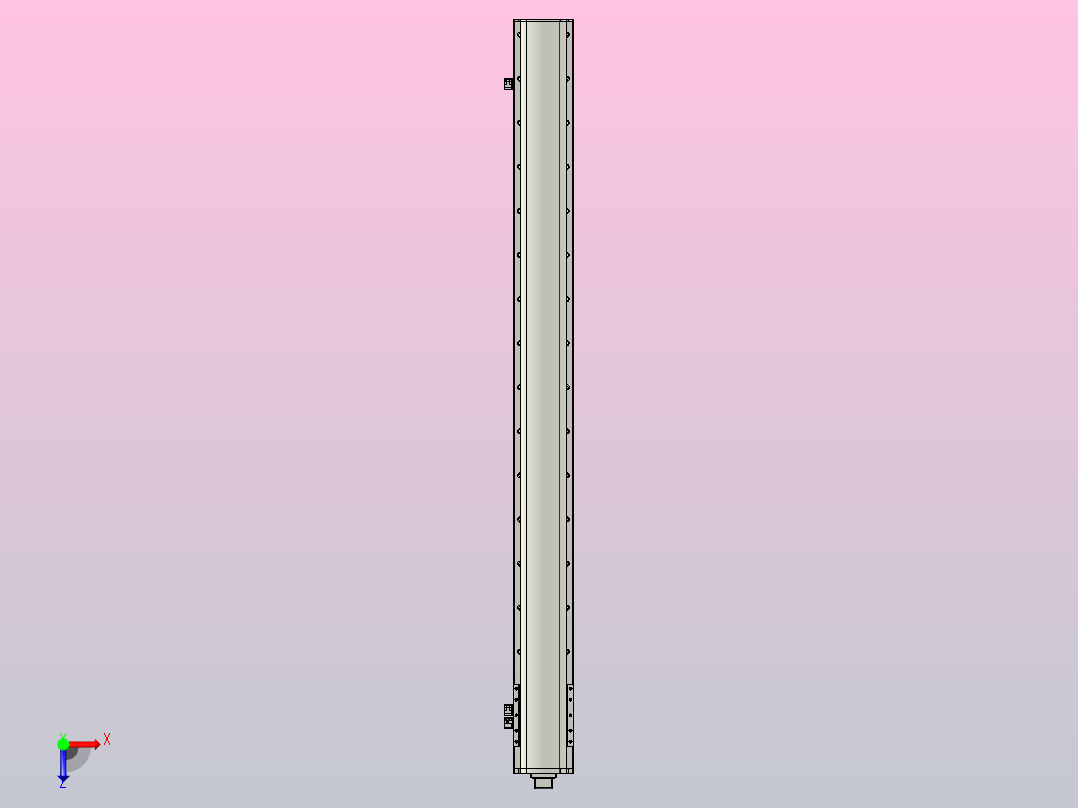 MT136BS半封闭丝杆滑台[MT136BS.L#.1450.BM.P40.C3]俯视图