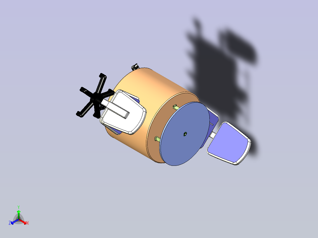 工业自动转动圆盘主视图