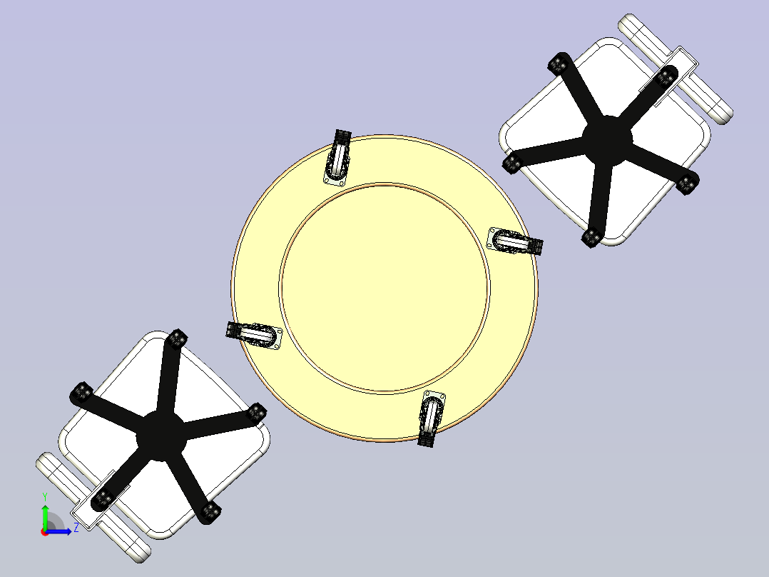 工业自动转动圆盘左视图