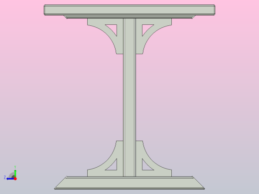 重型钢桌右视缩略图