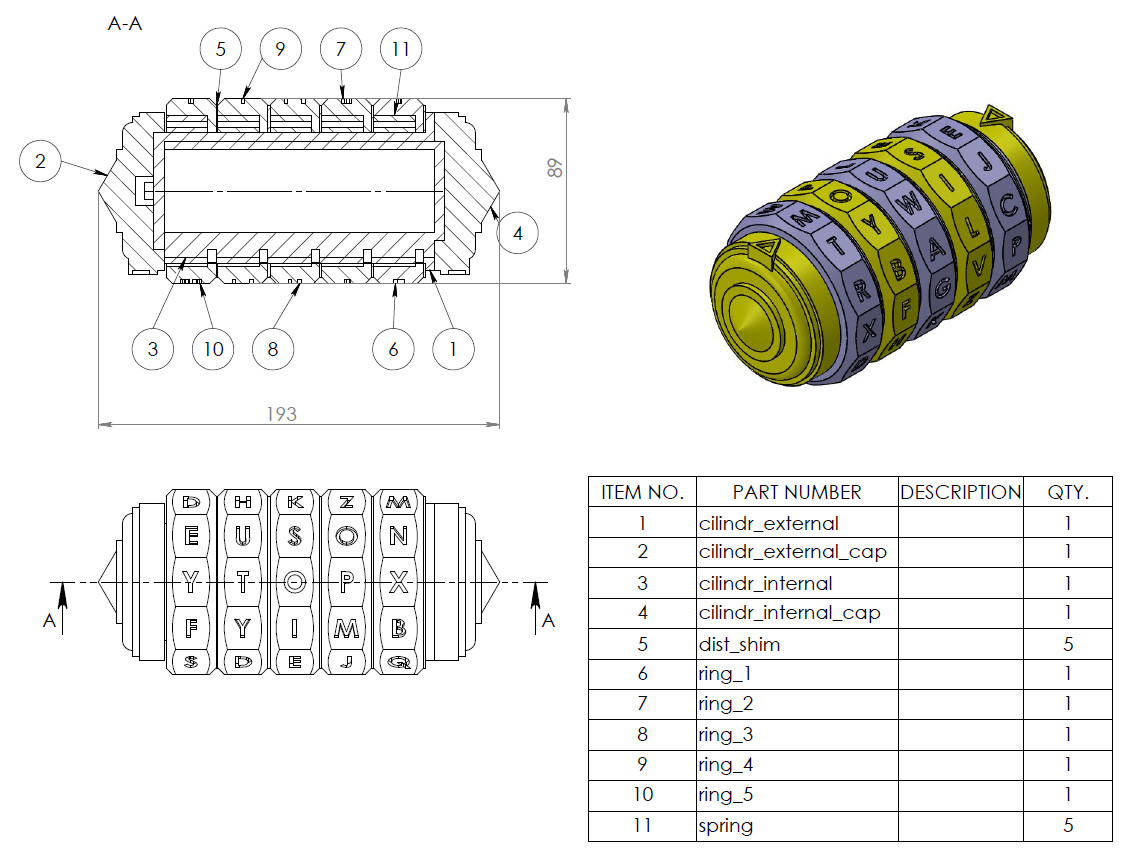 Cryptex达芬奇密码桶