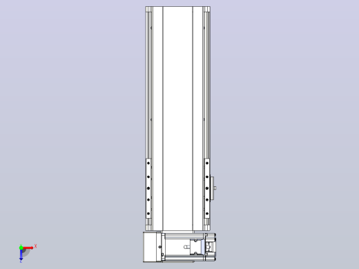 皮带直线轴半封闭可选导轨TPA-HNB-140D-120-L250-LU-Y-P40-N3俯视缩略图