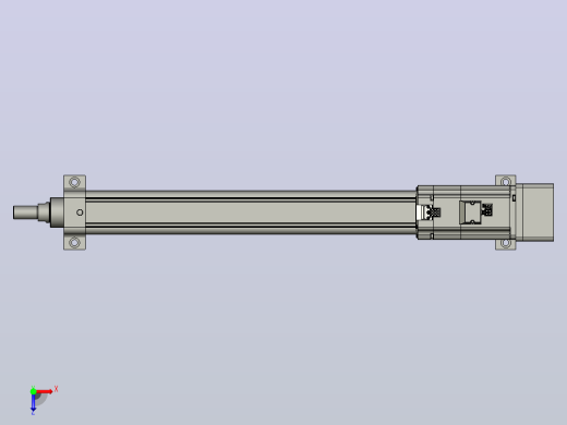 轻载电动缸TPA-ESR50-1610C-L500-MR-LB-W-P40-C3俯视缩略图