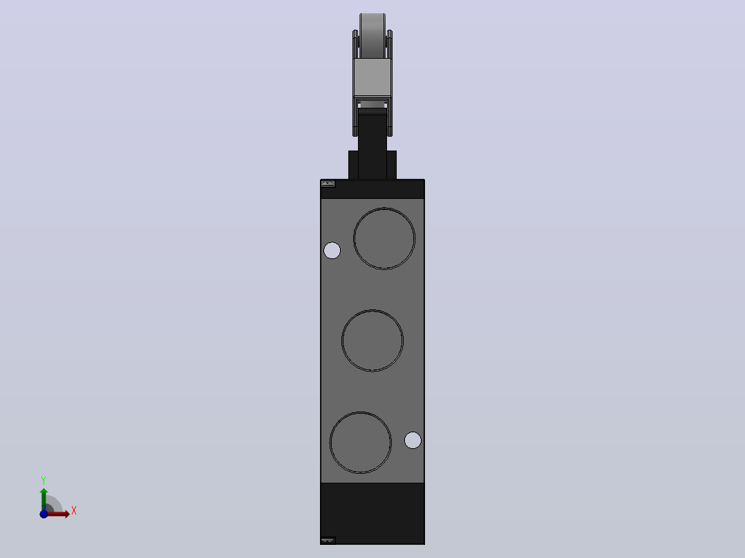 C系列机控换向阀Q23C1C-L8[Q25C3C-L3]前视图