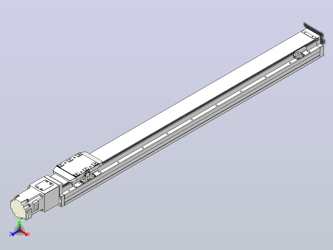 滚珠丝杠直线轴内置导轨TPA-GCR-80-1610C-L850-M-M20-N3主视图