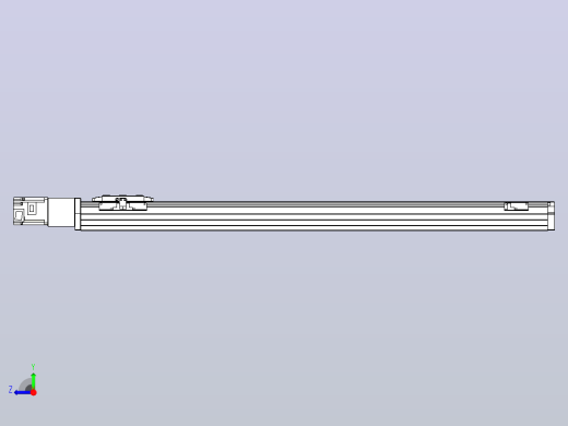滚珠丝杠直线轴内置导轨TPA-GCR-80-1610C-L850-M-M20-N3右视缩略图