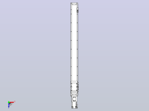 滚珠丝杠直线轴内置导轨TPA-GCR-80-1610C-L850-M-M20-N3俯视缩略图