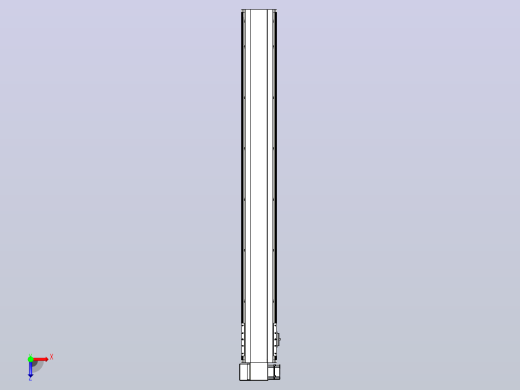 皮带直线轴半封闭可选导轨TPA-HNB-140D-120-L1150-LP-C-P40-N3俯视缩略图