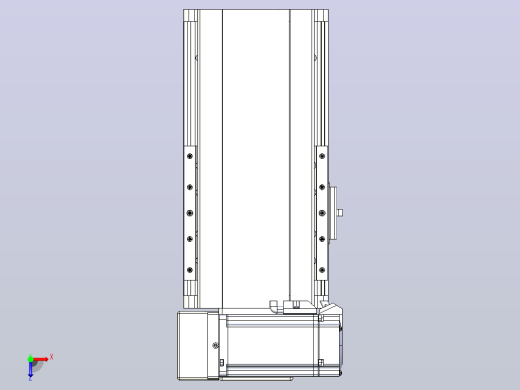 皮带直线轴半封闭可选导轨TPA-HNB-140D-120-L50-LU-Y-P40-N3俯视缩略图