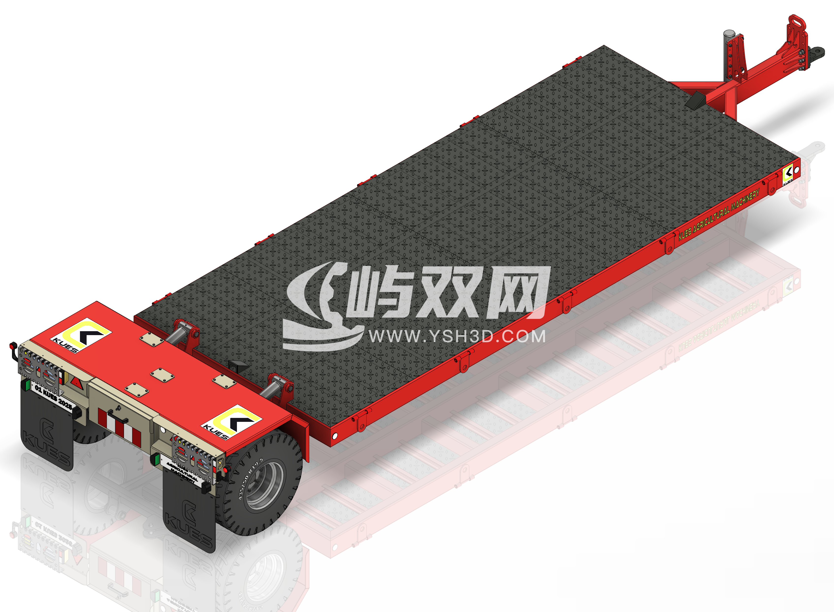 农业低拖车